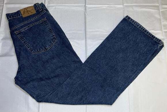 Vintage Calvin Klein Bootcut Jeans Size 8x30 Doublestone Wash Blue Denim #5 - Picture 5 of 9